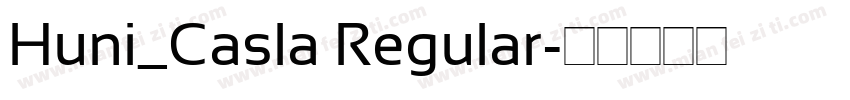Huni_Casla Regular字体转换